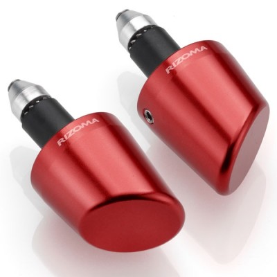 Kónické seřízlé koncovky/závaží řídítek RIZOMA MA520R 13–18mm červené (sada 2ks)